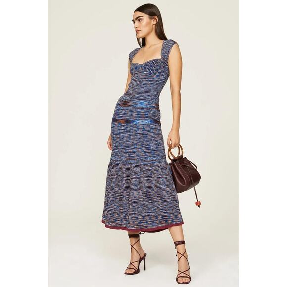 JONATHAN SIMKHAI Women's Spacedye Knit Midi Dress Size M - Picture 1 of 11